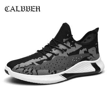 

Fly Weaving Breathable Sports Men's Running Shoes New Mesh Casual Shoes Outdoor High-Quality Lace-up Men Shoes