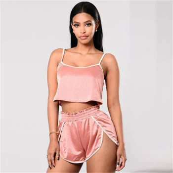 

Summer Women Sets Summer Sport Sexy Two Piece Set Sleeveless Casual Loose Outfit Shorts Sport Suit Ensemble Femme Chandal Mujer