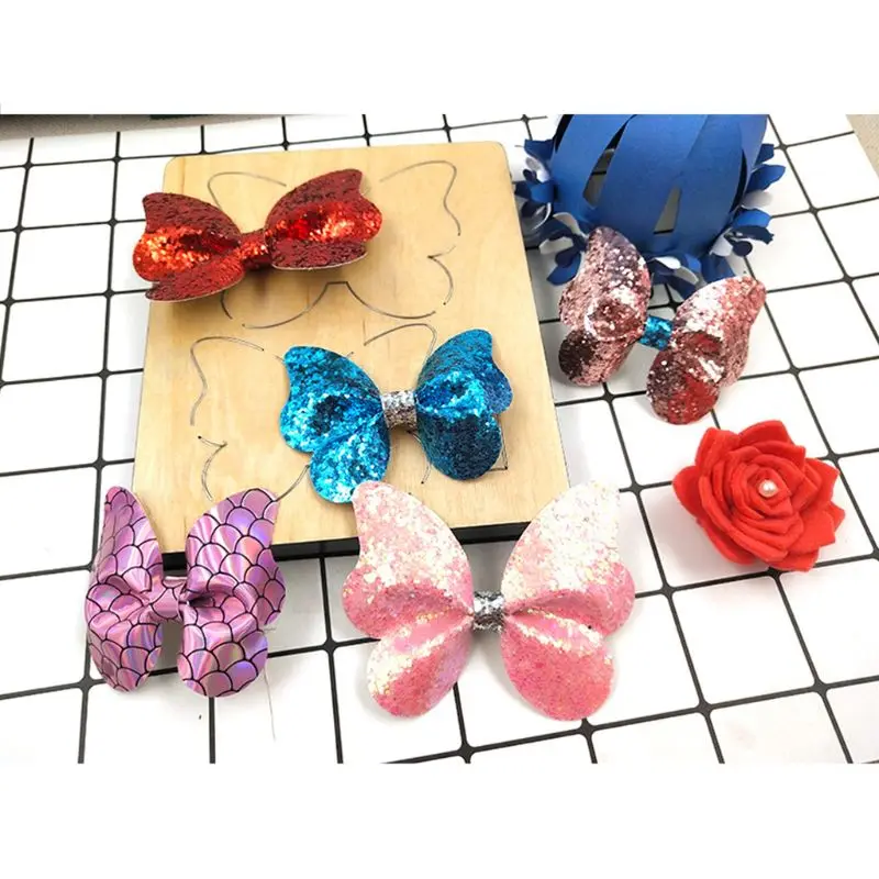 

Bow Bowknot Wooden Cutting Dies Stencil DIY Scrapbooking Album Stamp Paper Card Embossing Craft Decor Aceessory