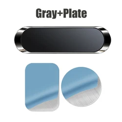 Universal Magnetic Car Phone Holder Stand - Secure In - Car Magnet Mount (Gray)