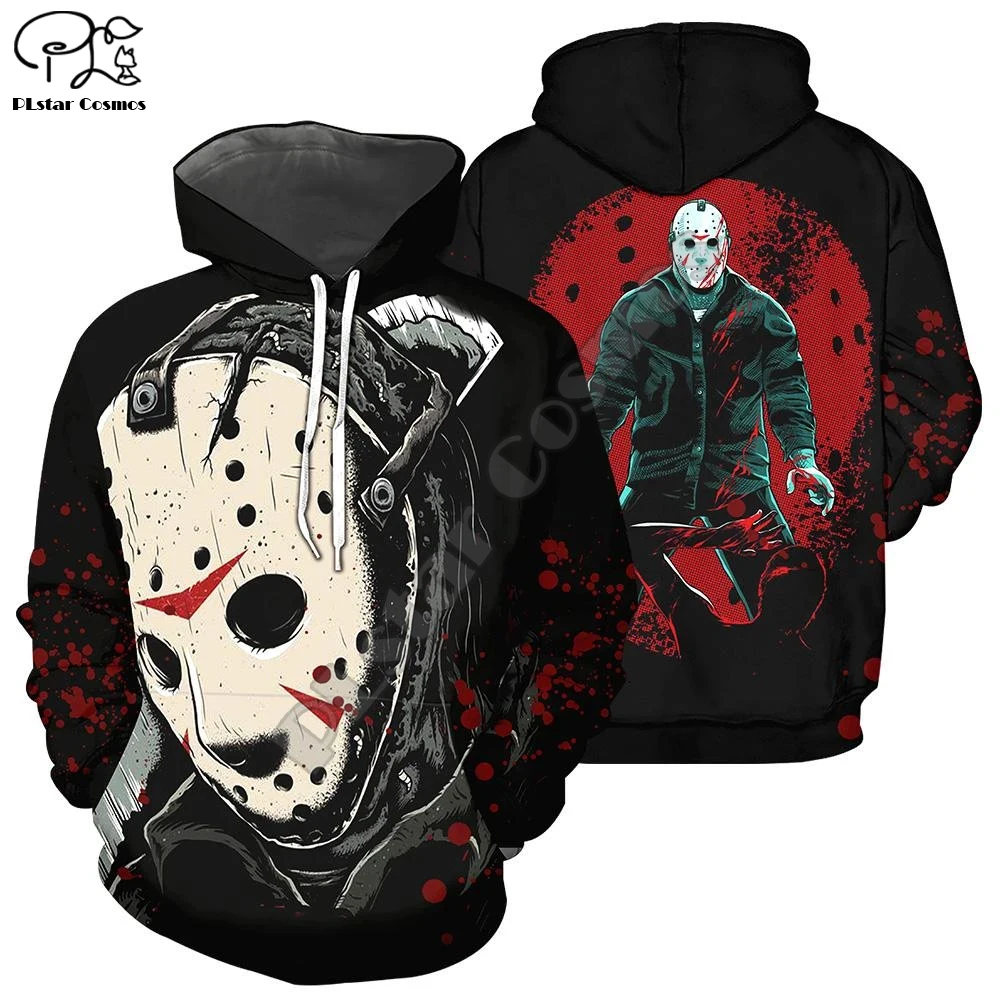 

PLstar Cosmos Halloween Horror Art Movie Michael Myers Funny Man/Women Long Sleeve Streetwear 3DPrint Zip/Hoodies/Sweatshirts 13