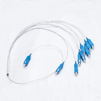 

20 pcs/Lot Optical Splitter Sc Apc SC UPC FTTH Fiber Optic 1X8 Simplex Singlemode PLC PVC G652D Steel-Pipe