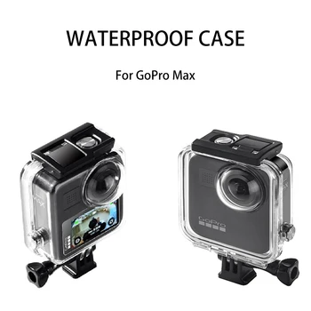 

45m For GoPro Max Waterproof Housings Shell Protective Cover Box For Go Pro 360 Panoramic Camera Dive Case Accessories