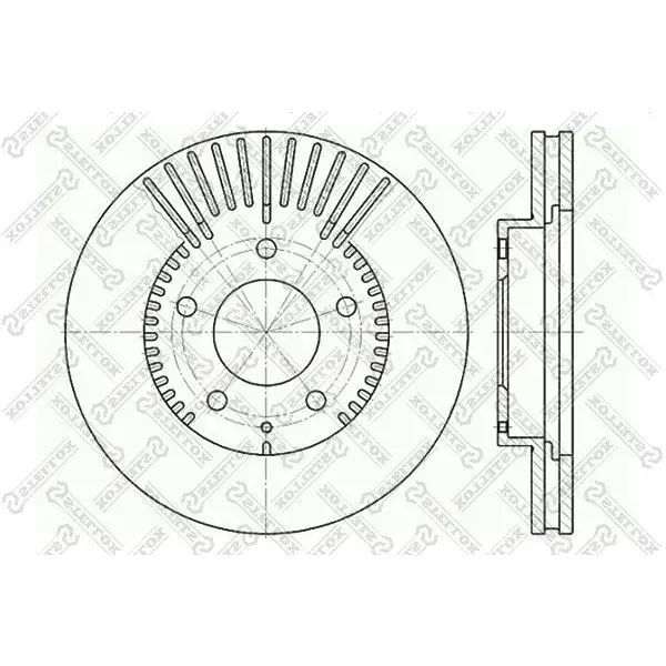 Диск тормозной передний Mazda MPV/Xedos 9 2.0/2.3/2.5 93 STELLOX|Тормозной цилиндр| |