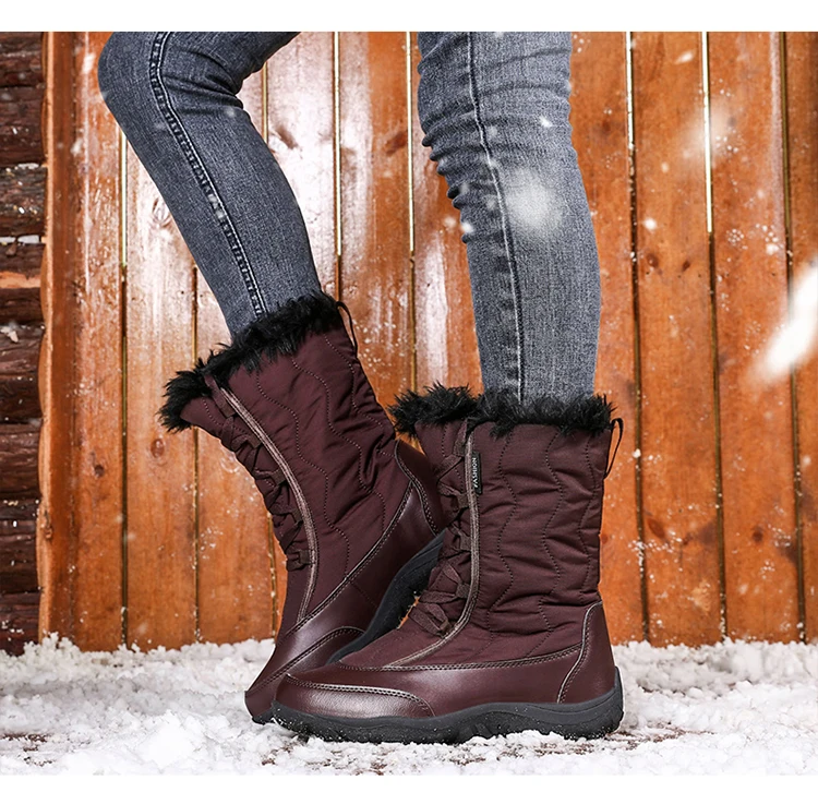 Winter Keep Warm Women Snow Boots Fashion Waterproof Women Shoes Comfortable Trend Hot Sale High Top Women Cotton Shoes