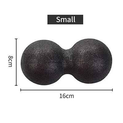 16X8cm Арахис Массажный мяч двойной, для Лакросса массажные шары EPP для йоги для гимнастики фитнеса дома ролик-массажер мышечный расслабитель тренировки эквивалент - Цвет: 16X8cm