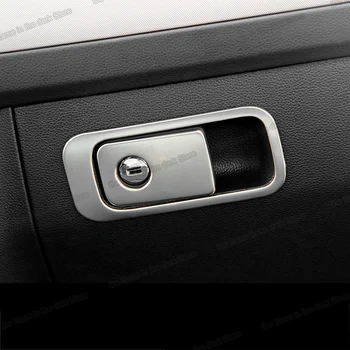 

Lsrtw2017 Stainless Steel Car Co-driver Storage Glove Box Switch Handle Trims for Volkswagen Tiguan Vw 2017 2018 2019 2020 Auto