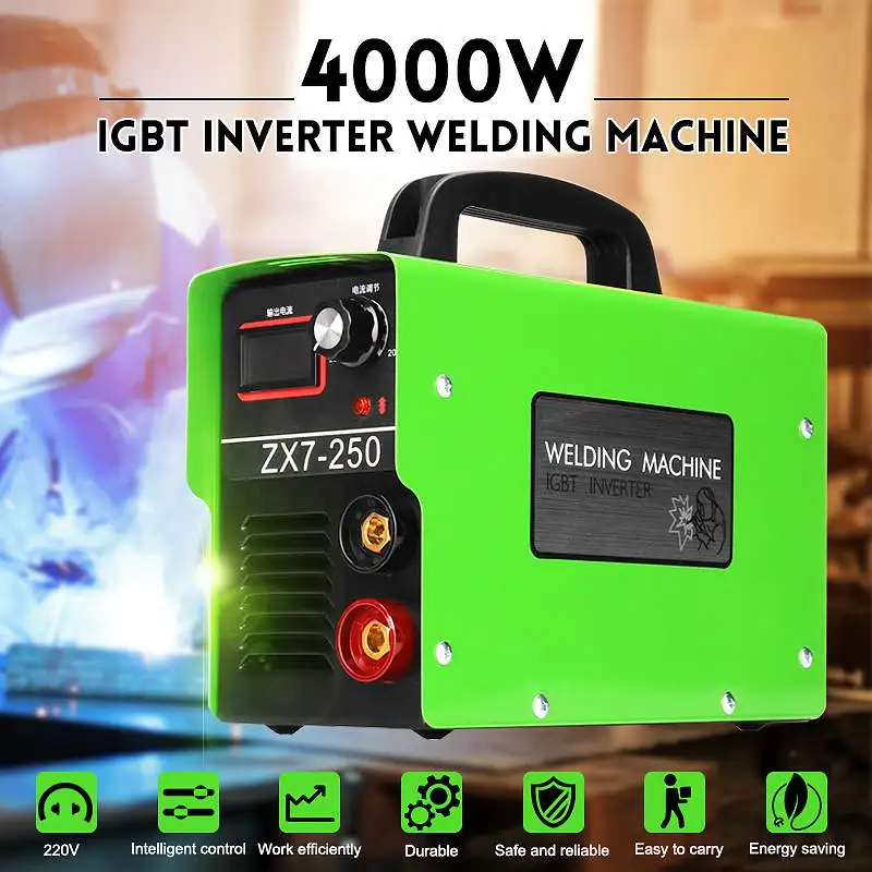 ZX7-250 20A-200A 4000 Вт ручной Мини IGBT инвертор Электрический сварочный аппарат 220 В дуговой сварщик инверторный станок