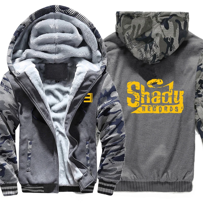 Shady Records толстовки зимняя камуфляжная куртка с рукавами мужские флисовые толстовки Eminem
