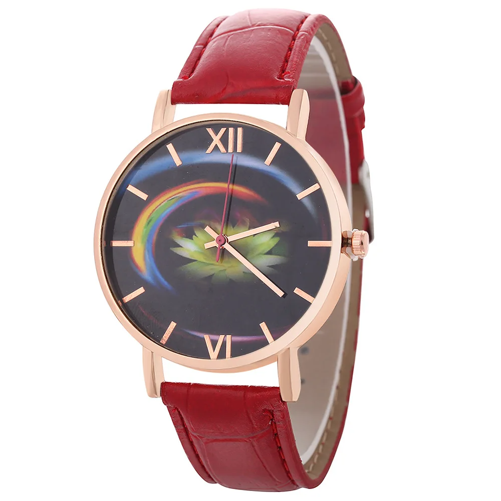 

Hot Selling Space-Time Colorful Rome Measuring Simple 9-Color Belt Watch Korean-style Casual Students Watch
