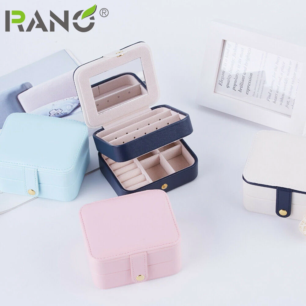 RANO горячая Распродажа высококачественное кожаное Двухслойное ожерелье кольца