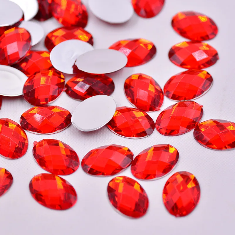 JUNAO-13-18mm-Red-Color-Oval-Rhinestones-Flatback-Acrylic-Gems-Glue-On-Fancy-Crystals-Stones-For (1)
