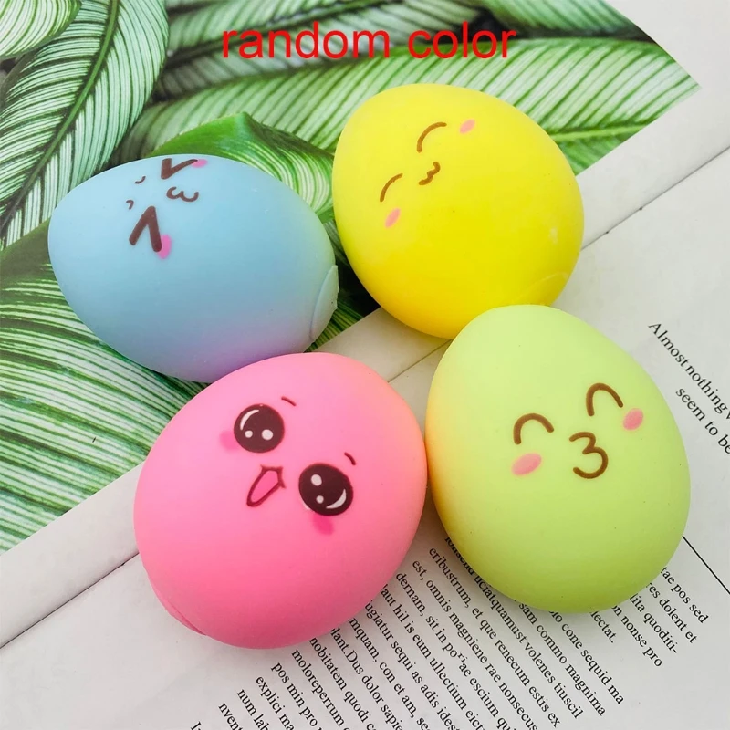 2’’ Fidget Toy Squeeze Egg Pinch Easter Party Gift Decompressing Dough Ball for Adults ADD Anxiety Release | Игрушки и хобби
