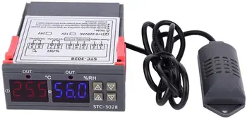 

STC-3028 2020 Multifunctional Automatic Digital Incubator Controller part Thermostat with Temperature Humidity Sensors