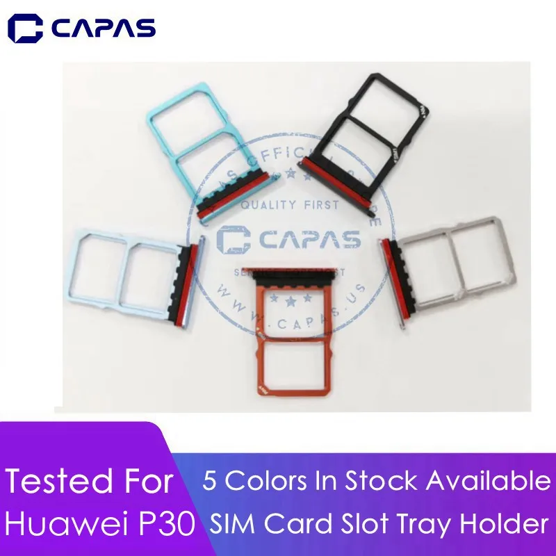 

Tested for Huawei P30 SIM Card Slot Tray Holder for Huawei P30 SIM Card Tray Replacement Spare Parts