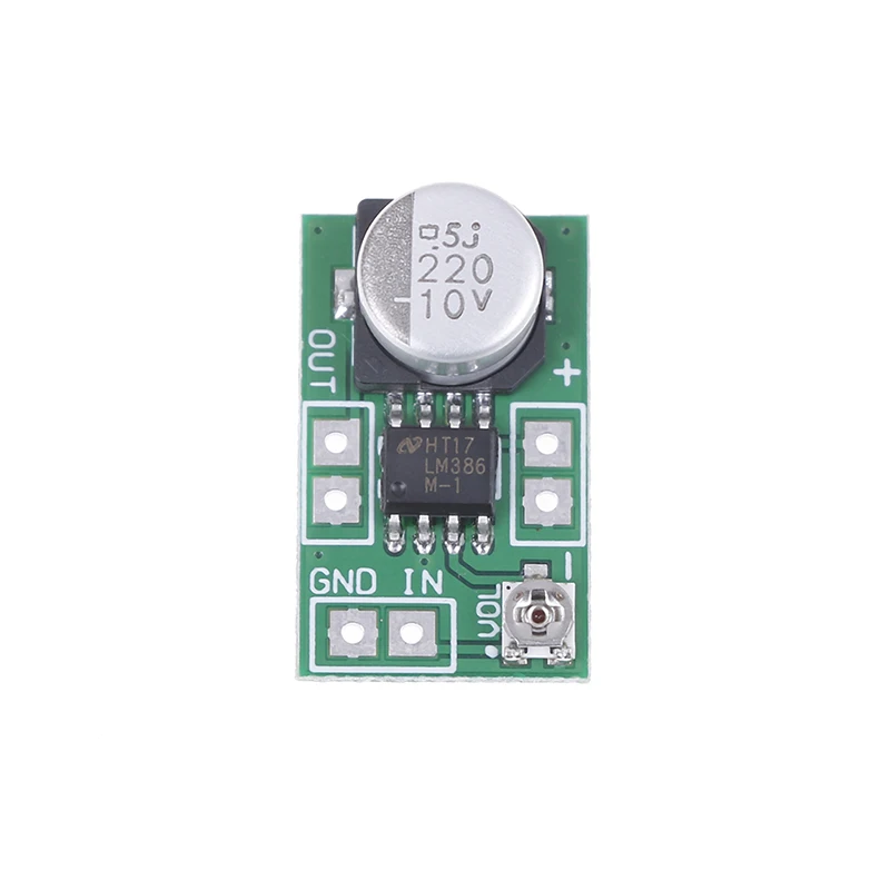 DC 3V~ 12V 5V 6V LM386 мини микро аудио усилитель мощности плата AMP модуль 750mW