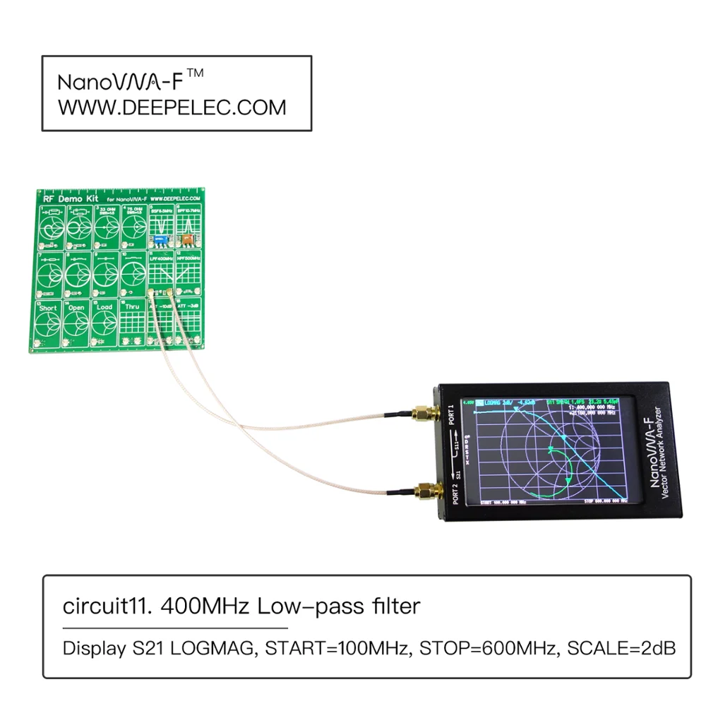 NanoVNA-H Analizzatore Di Rete Vettoriale 10KHz-1.5GHz - Touch Screen Per Antenne
