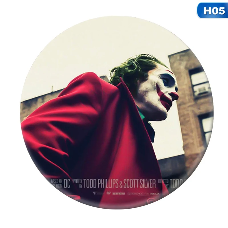 1 дюйм DC комиксов фильм супергерой, Джокер Merch булавки кнопки броши значки Pinback Бэтмен аксессуары для фанатов