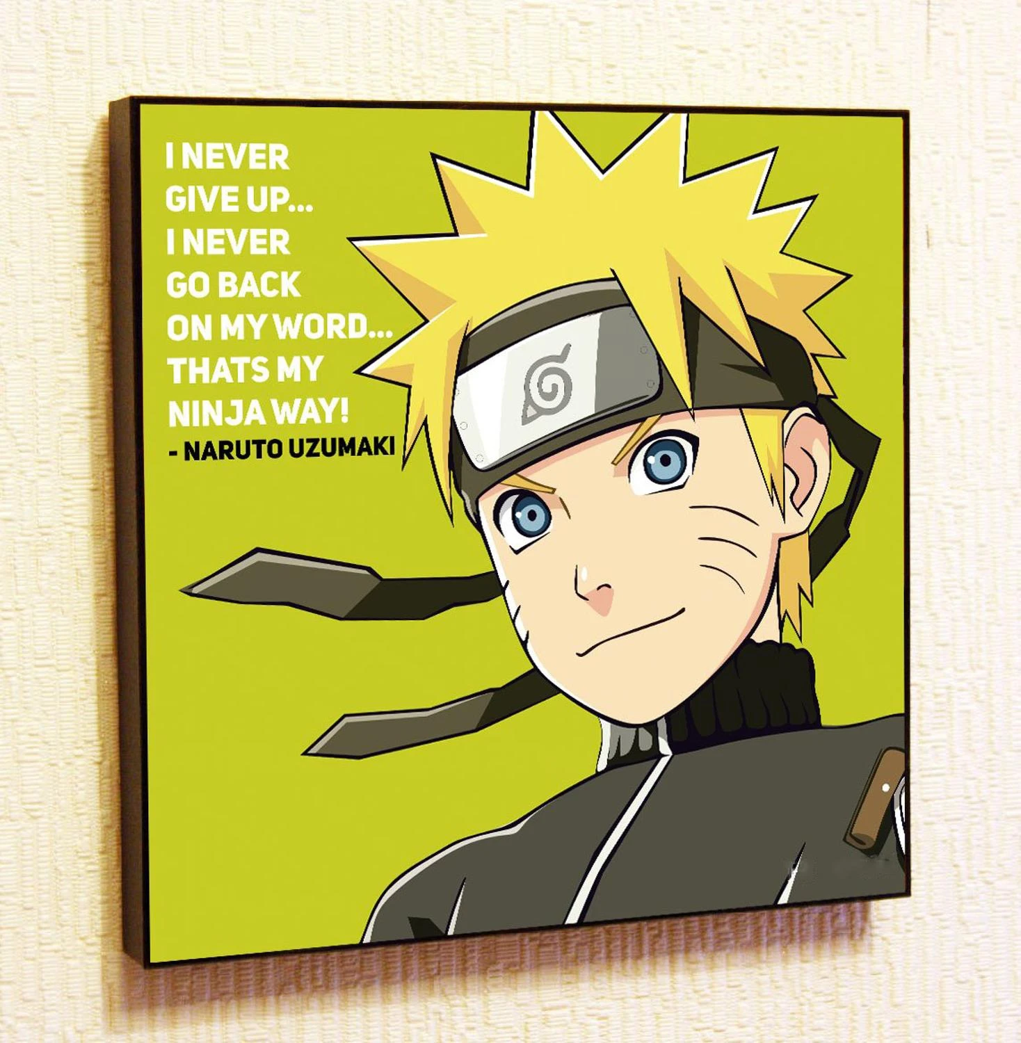 Naruto Uzumaki Japan Anime Motivational Quotes Wall Art Gifts Portrait  Framed Famous Paintings on Canvas Poster Printed Artwork|Painting &  Calligraphy| - AliExpress