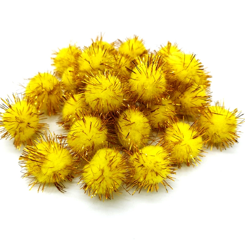Pompoms 50pcs 15mm 25mm Colorful For Dolls Garment Handmade Material Soft Fluffy Pom Poms Ball DIY Kids Toys Accessories pom poms craft supplies doll handmade accessories fluffy ball accessories