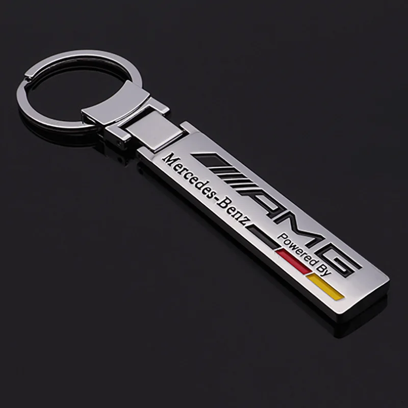 

High Archives Two-sided Amg Automobile Vehicle Logo Metal Key Buckle Advertisement Waist Hanging Key Ring Link Pendant