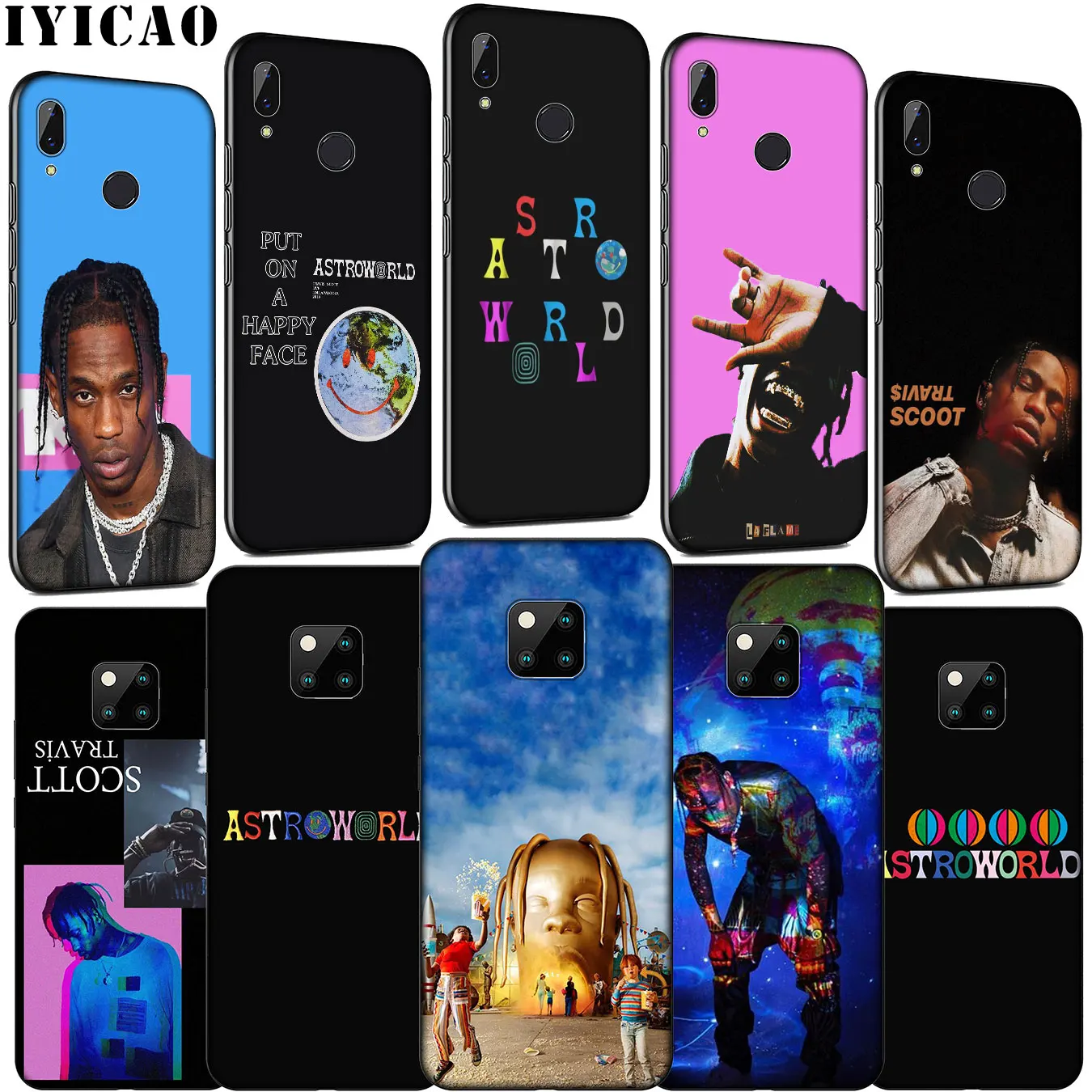 IYICAO Трэвиса Скотта астромира Мягкий силиконовый чехол для телефона Huawei Mate 30 20 10 Pro
