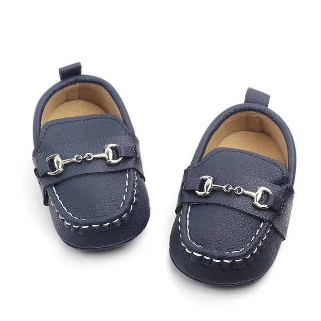 Classic Brand Soft Leather Baby Shoes Moccasins Fashion Infant Boys Girls Slip-on Peas Shoes 2