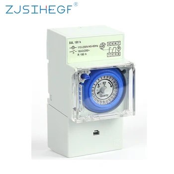 

SUL181H Mechanical Timer Switch 220V 16A 24H 8 Settings Manual/Auto Controller