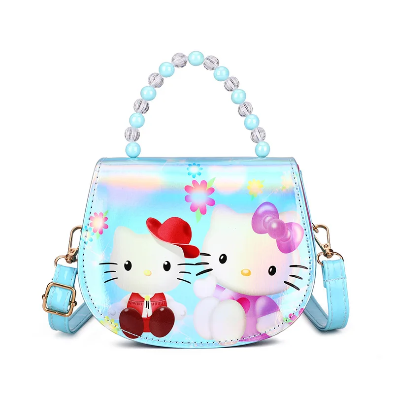 Disney Sofia frozen princess laser cartoon beaded bag girl messenger bag little girl shoulder bag handbag baby mini cute purses