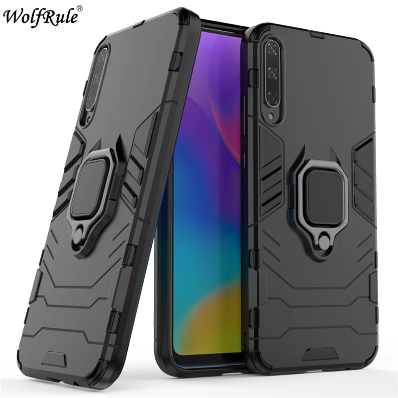 Honor Play 3 Phone Case TPU Hard PC For Huawei Ring Holder Stand Magnetic Armor Funda 6.39&quot | Мобильные телефоны и