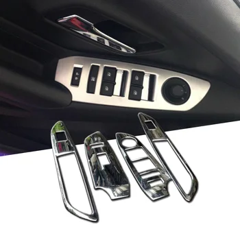 

1 Set Window Lift switch Button Panel Cover Trim For Chevrolet Trax Tracker 2014 - 2019 Car Protect Moulding Accessories
