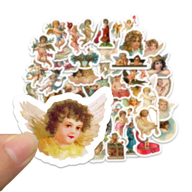 Cupid, Ретро маленький ангел, маленький ангел, багажник, чемодана с выдвижной ручкой, сотовый телефон, компьютер, планшетный ПК, воды, наклейка на чайник
