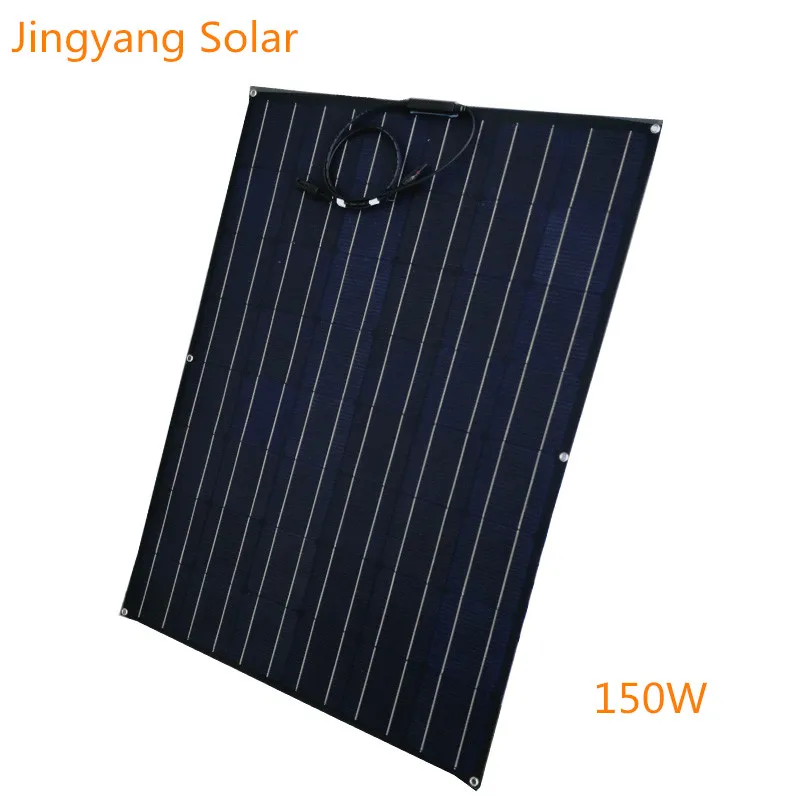 flexible solar panel 12v/18v 50w 80w 100w 150w kit home system mono solar cell battery charger for car Hiking camping