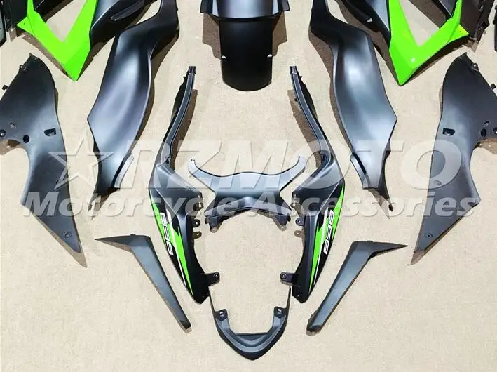 ABS полный обтекатель комплект подходит для Kawasaki ZX6R 2013 Обтекатели ZX-6R Ninja 636 599 зеленый матовый черный