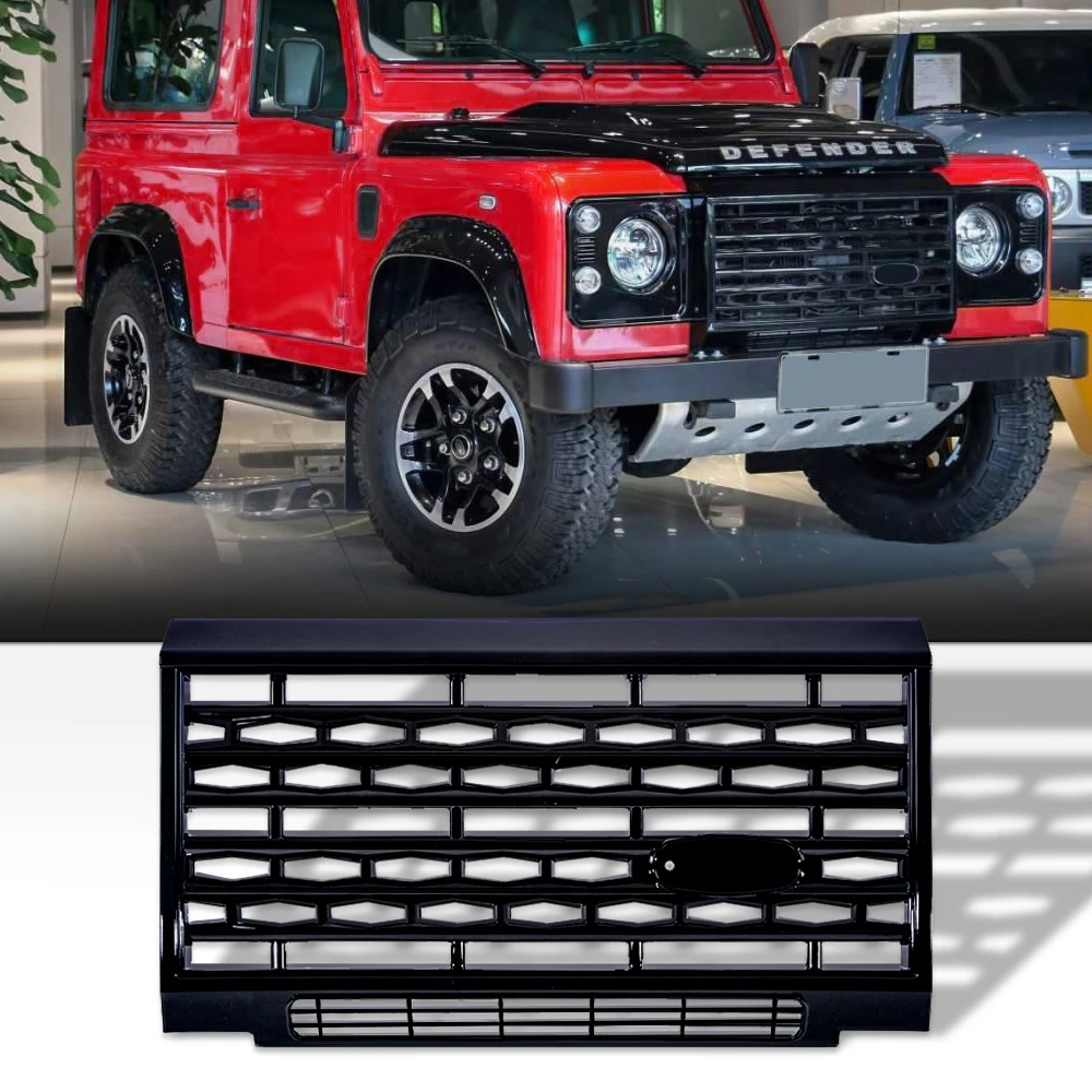 

Auto Parts Car Styling Tuing Front Middle ABS Adventure Edition Style Grille For Land Rover Defender Vehicle