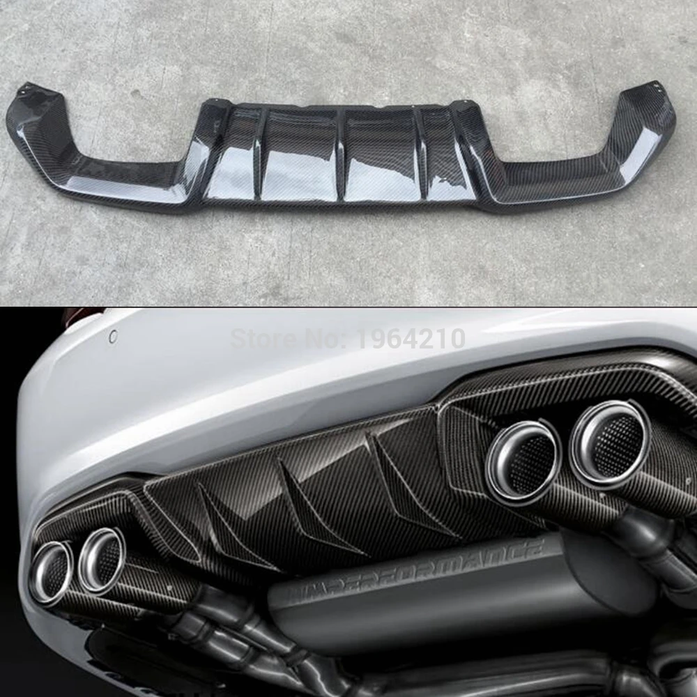 

2016 UP For BMW 2 Series F87 M2 Carbon Fiber Rear Bumper Diffuser Bumper Lip spoiler Protector Car Styling