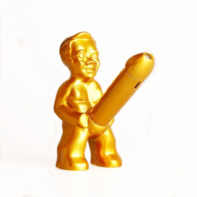 JLKC funy gold man 2 шт газовые зажигалки