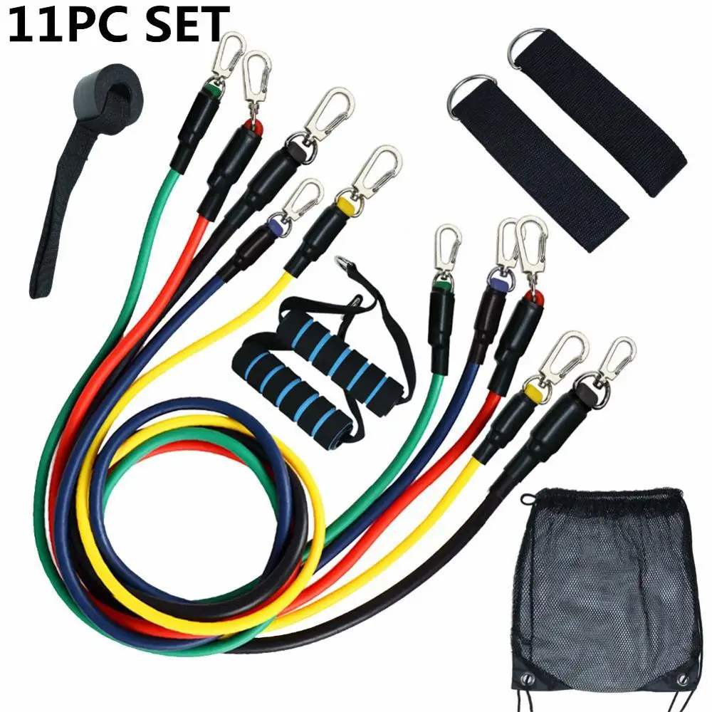 

11pcs/set 1pc/set Pull Rope Fitness Exercises Resistance Bands Latex Tubes Pedal Excerciser Body Training Workout Yoga