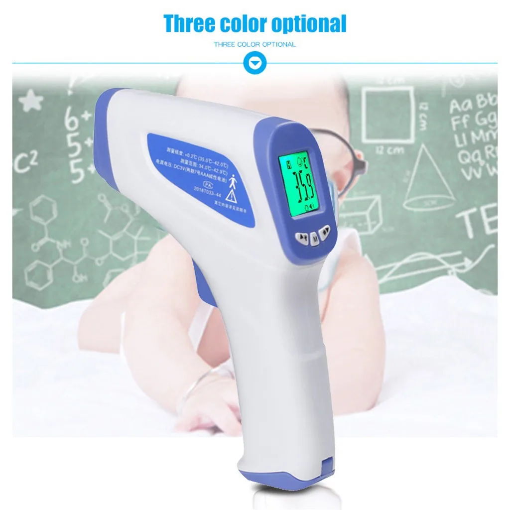 

Infrared Body Temporal Thermometer Non-Contact LCD Display IR Infrared Outdoor Thermometer #E