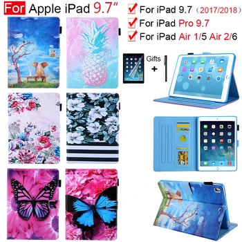 

Case for iPad 9.7 2018 2017 5th 6th Generation Air 1 Air 2 Air2 PU Leather Stand Smart Cover for iPad 9.7