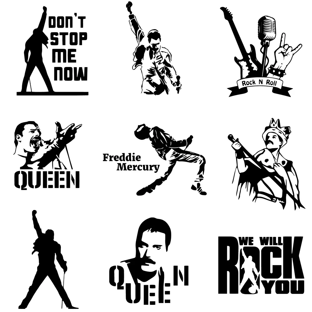Autocollant de mode Freddie Mercury Queen Band, accessoires et