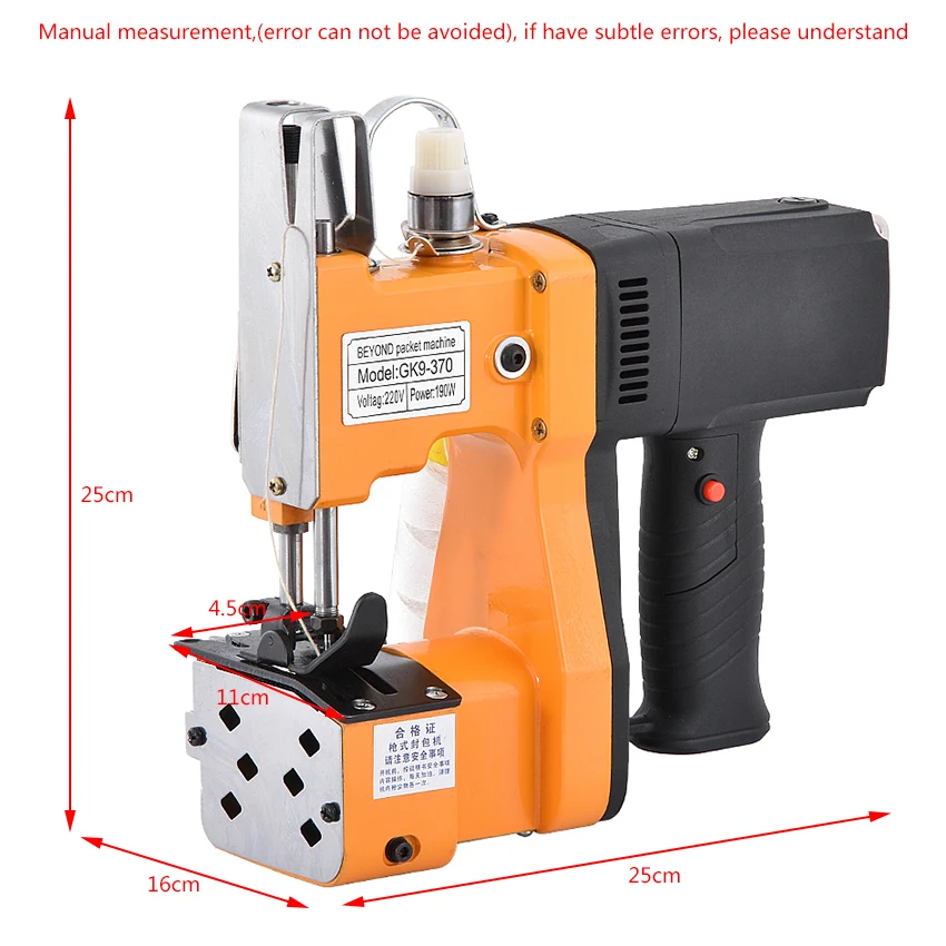 GK9-370 Automatic Portable Small Express Bag Woven Bag Packing Machine Sack Closer Electric Rice Ba