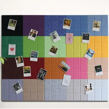 

Grid Style Felt Wall Decoration Letter Note Board Message Board Home Decor for Office Planner Schedule Board Photo Display