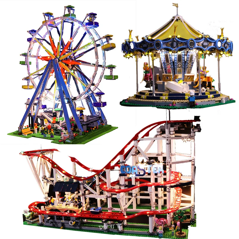 Светодиодный светильник совместимый с lego 10261 американские горки 10257 уличный