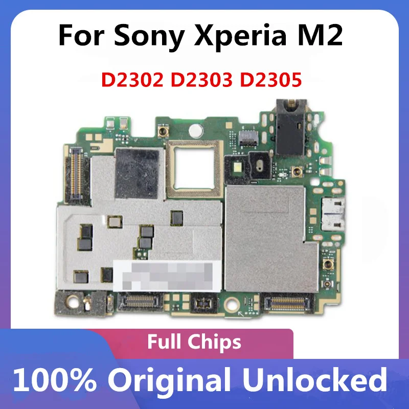 Разблокированная материнская плата для Sony Xperia M2 D2302 D2303 D2305 полностью работающая с