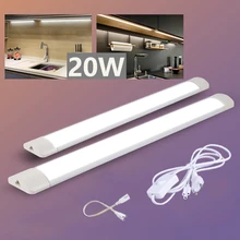 Led Lights Cabinet Light For Kitchen Under Cabinets Lamp 10W 20W Cuisine T5 LED Tube For Wardrobe Home Decoration 220V 110V