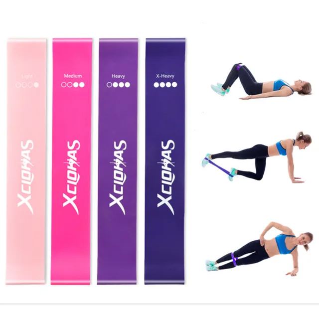 4 /5 Levels Yoga Resistance Rubber Bands Crossfit Exercise Rubber Band For Women Men Strength Training Fitness Gum Pilates Sport 2