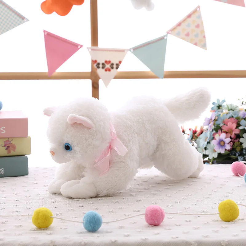 

New Large Cute Plush Cat White Soft Plush Toy Animal Child Gift Boy Girl Toy Gift 45cm