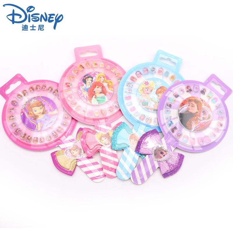 

Girls Frozen 2 Elsa Anna Princess Lollipop Nail Stickers Removable Disney Princess Sofia Pony Girls Nail Makeup Toy Sticker Gift