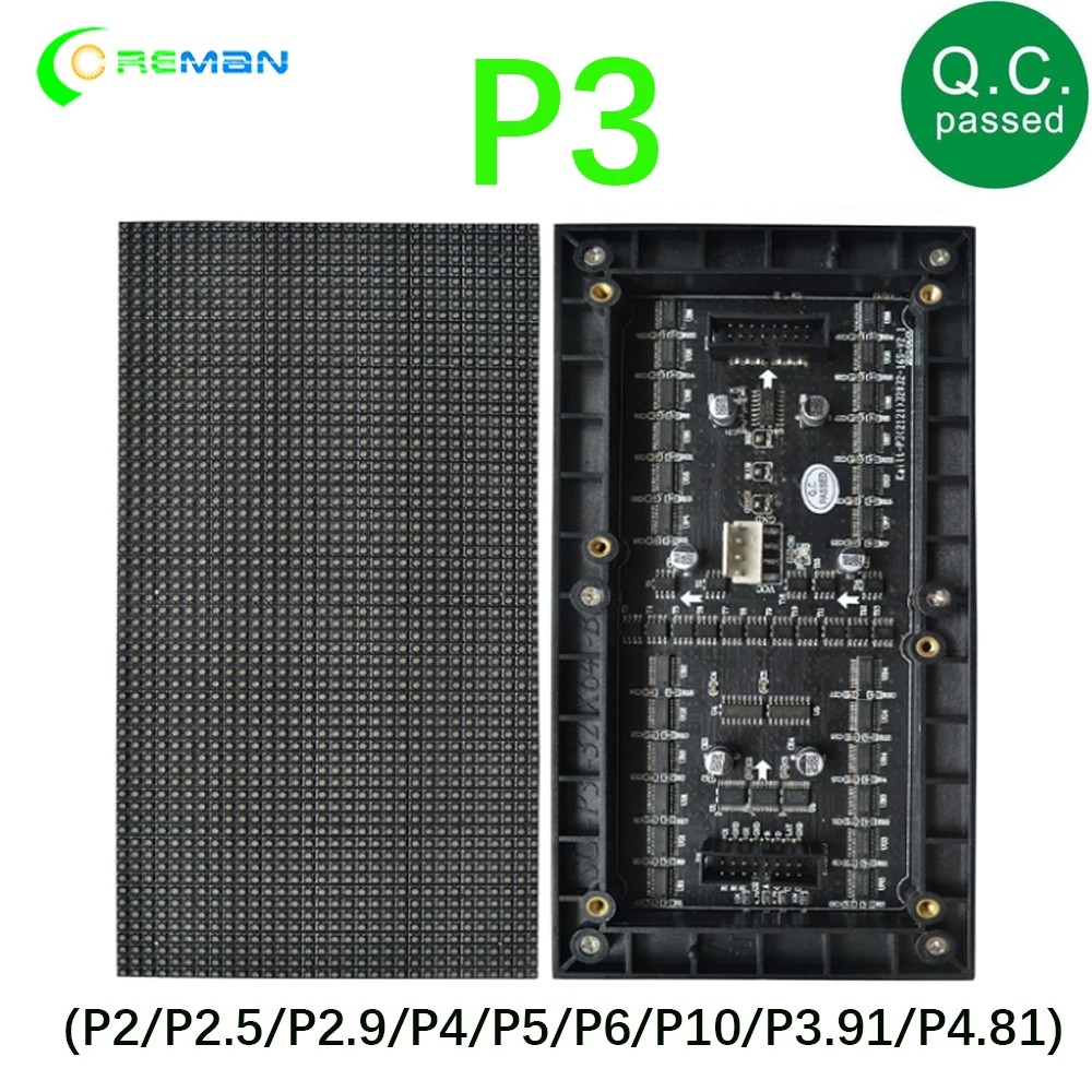Светодиодный панельный модуль p3 96 мм x 192 32x64 светодиодная точечная матрица/SMD2121 rgb